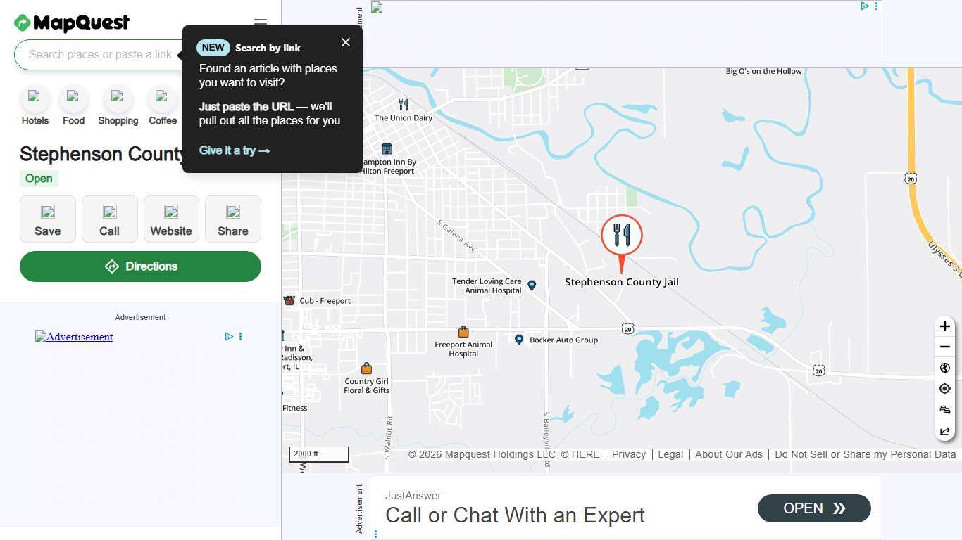 Stephenson County Jail, 1680 E Singer Dr, Freeport, IL 61032, US - MapQuest